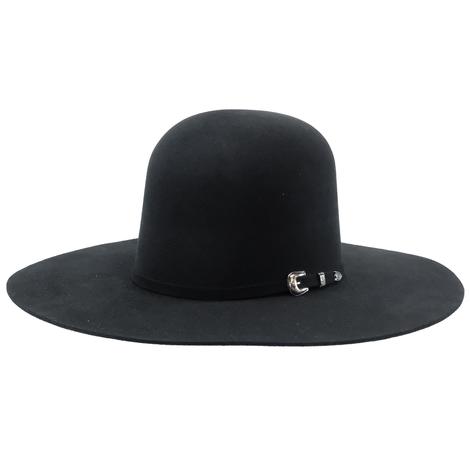 Resistol Brockton Black 4.25" Brim Open Crown Felt Youth Hat